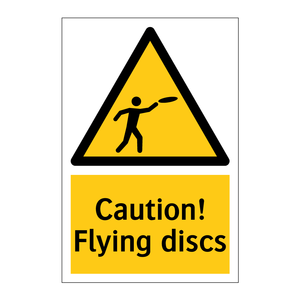 Caution! Flying discs