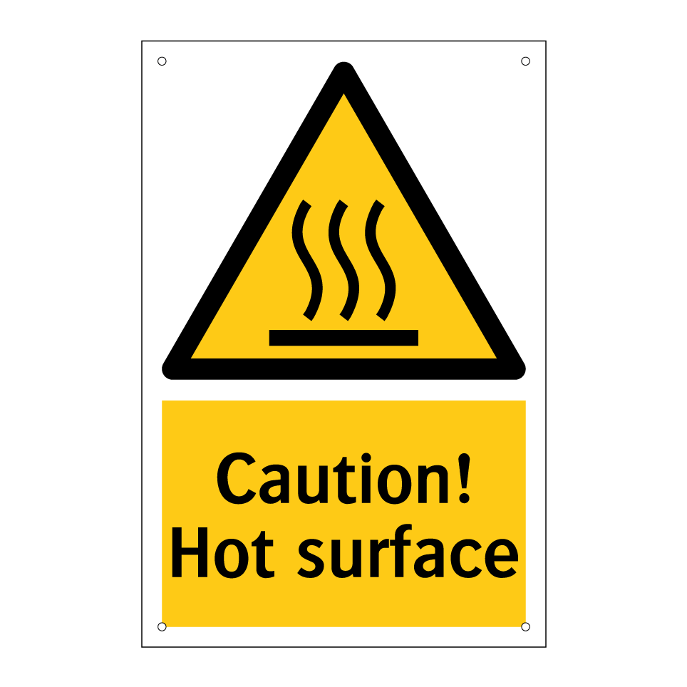 Caution! Hot surface