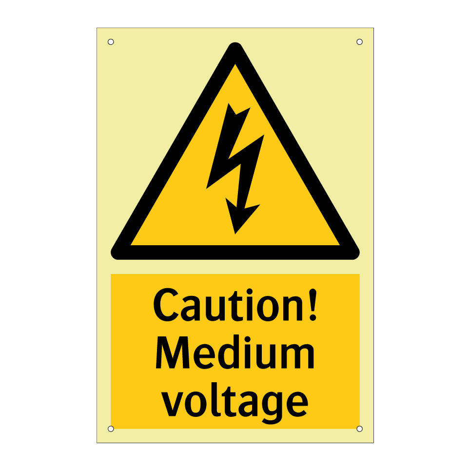 Caution! Medium voltage