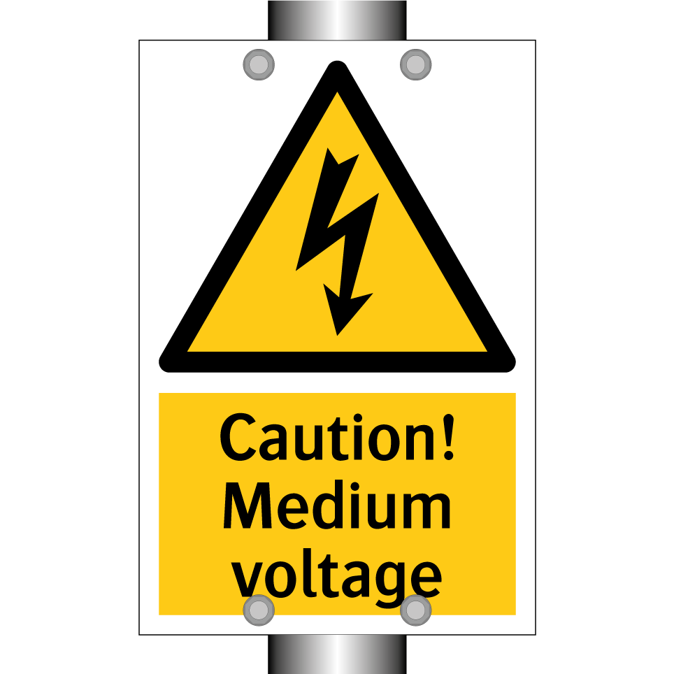 Caution! Medium voltage