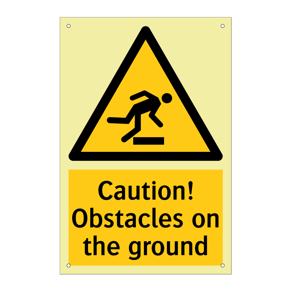 Caution! Obstacles on the ground