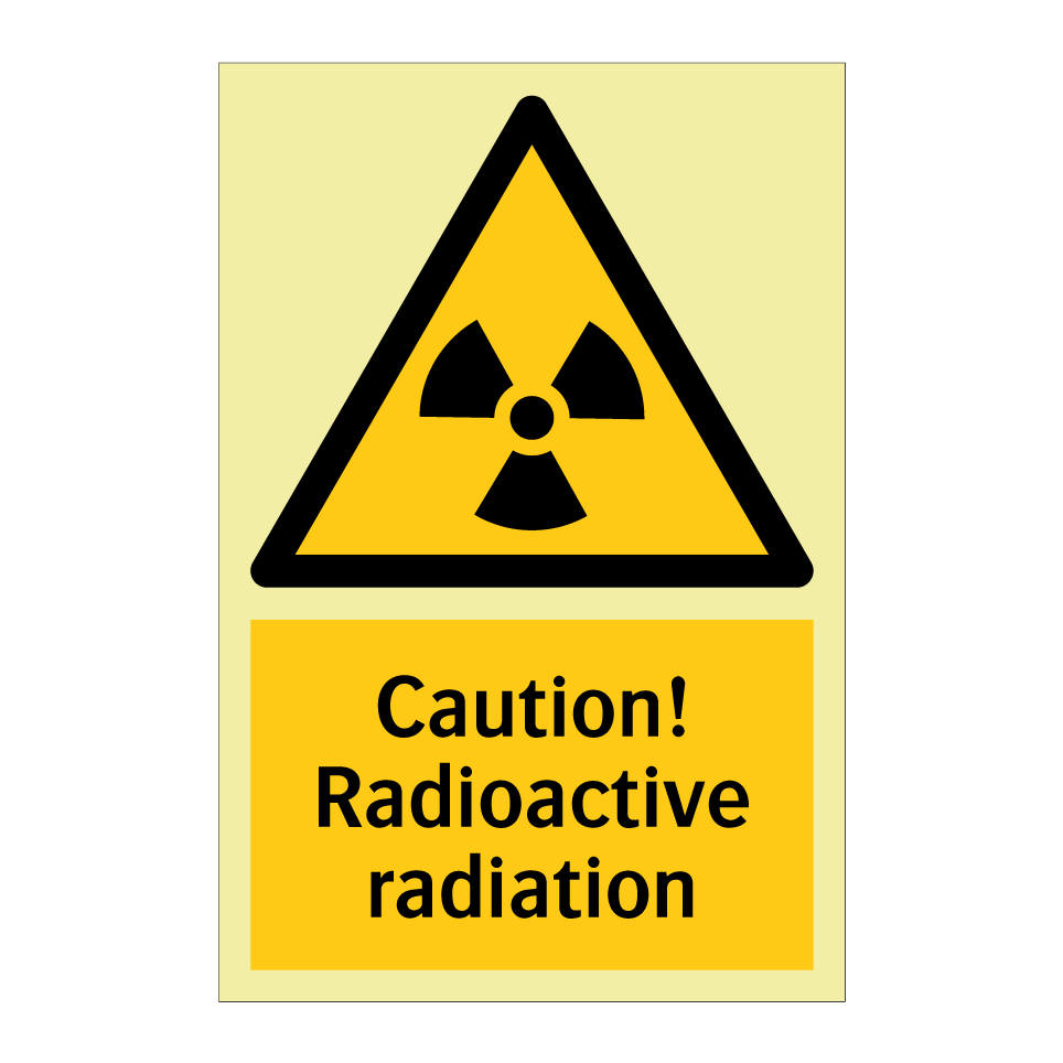 Caution! Radioactive radiation