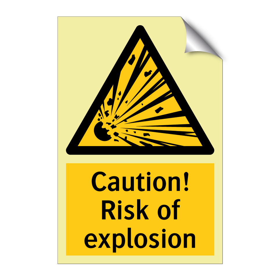 Caution! Risk of explosion