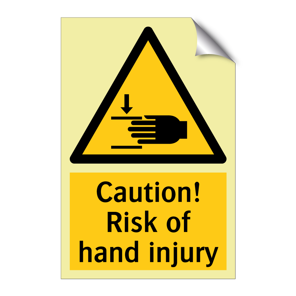 Caution! Risk of hand injury