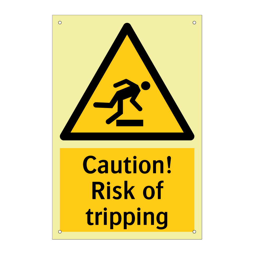 Caution! Risk of tripping