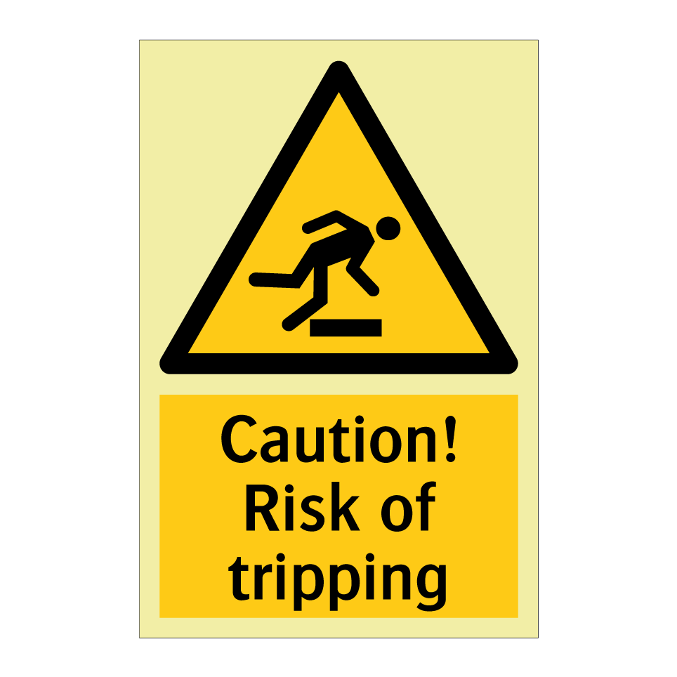 Caution! Risk of tripping
