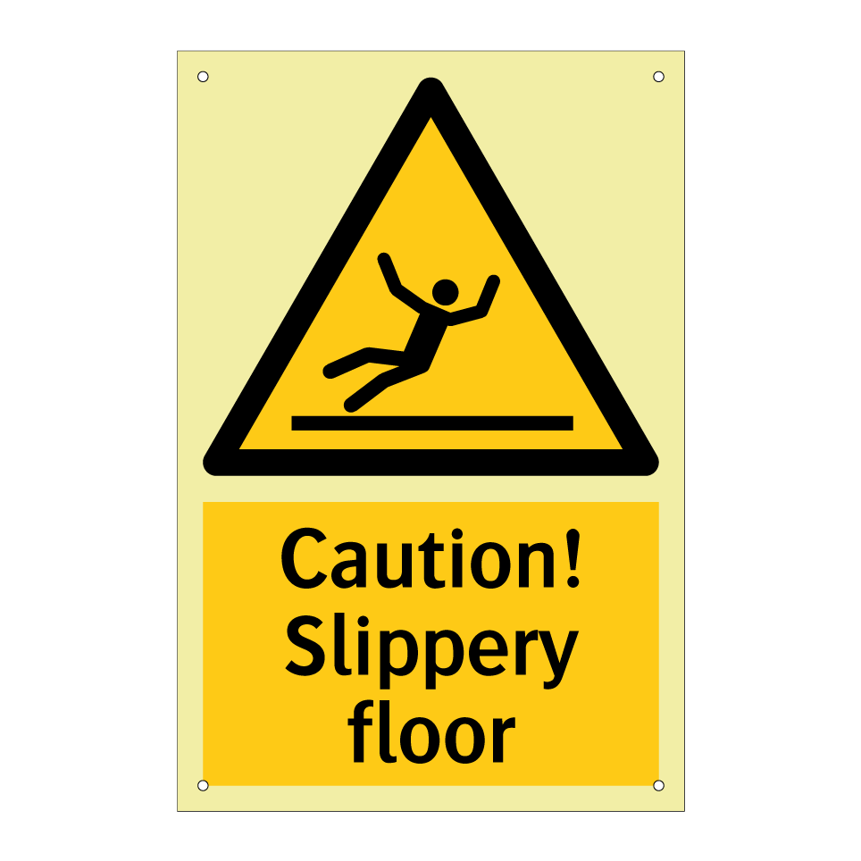 Caution! Slippery floor