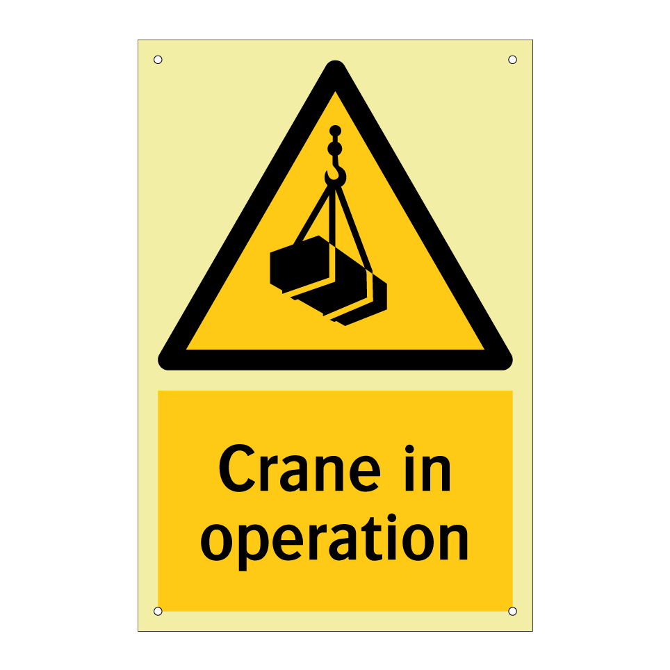 Crane in operation