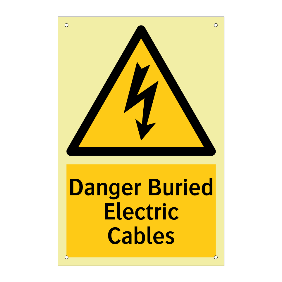 Danger Buried Electric Cables
