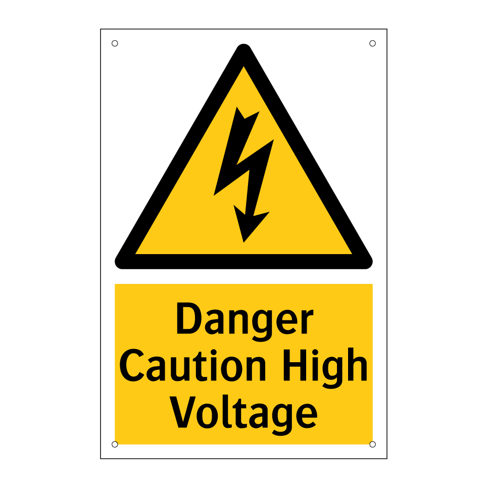 Danger Caution High Voltage