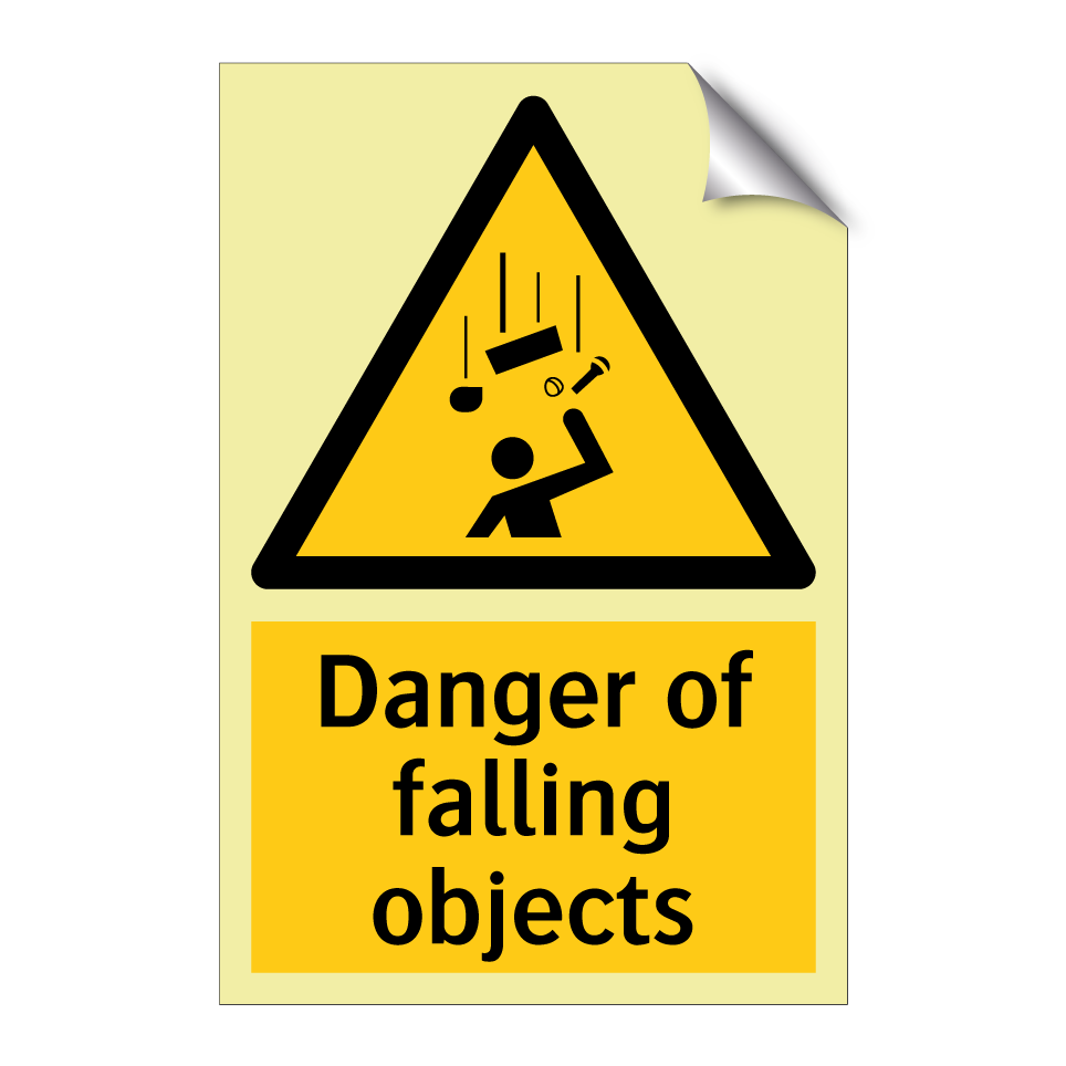 Danger of falling objects