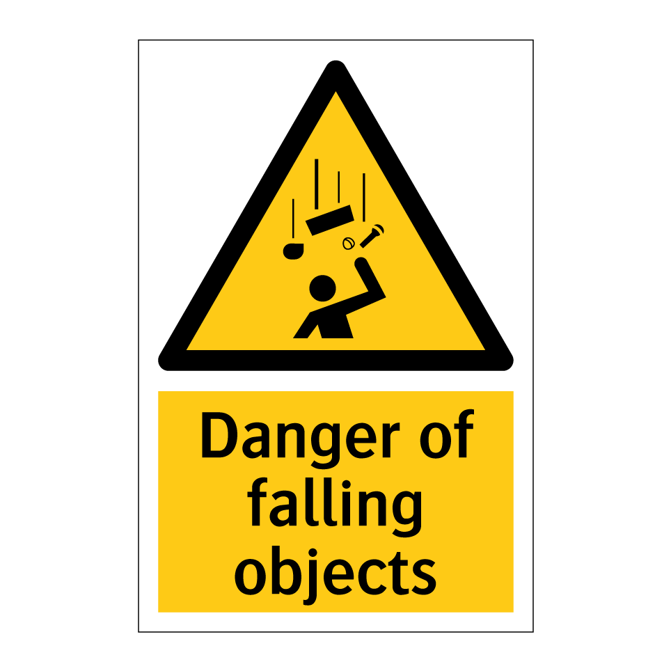 Danger of falling objects