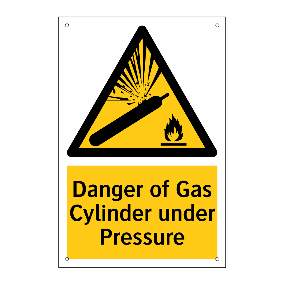 Danger of Gas Cylinder under Pressure