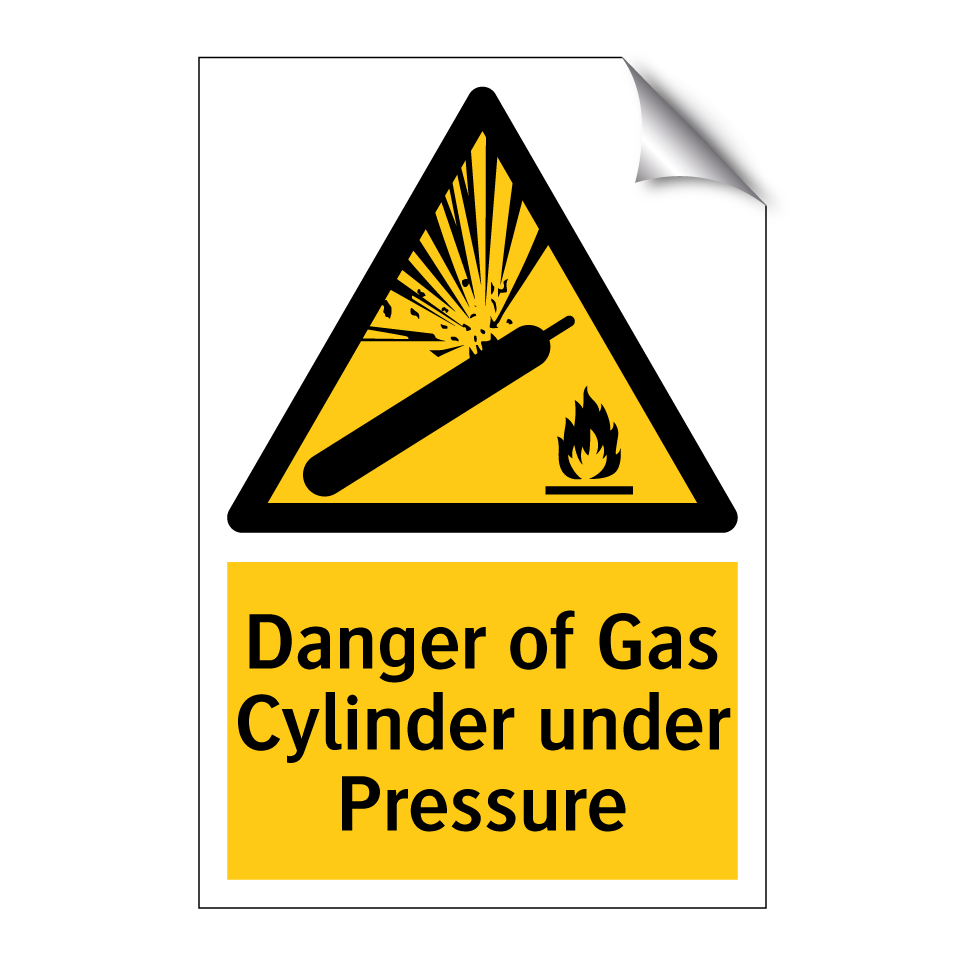 Danger of Gas Cylinder under Pressure