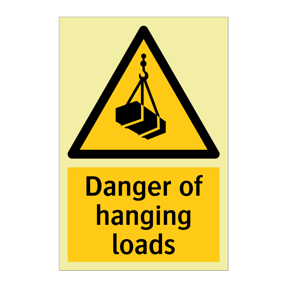 Danger of hanging loads