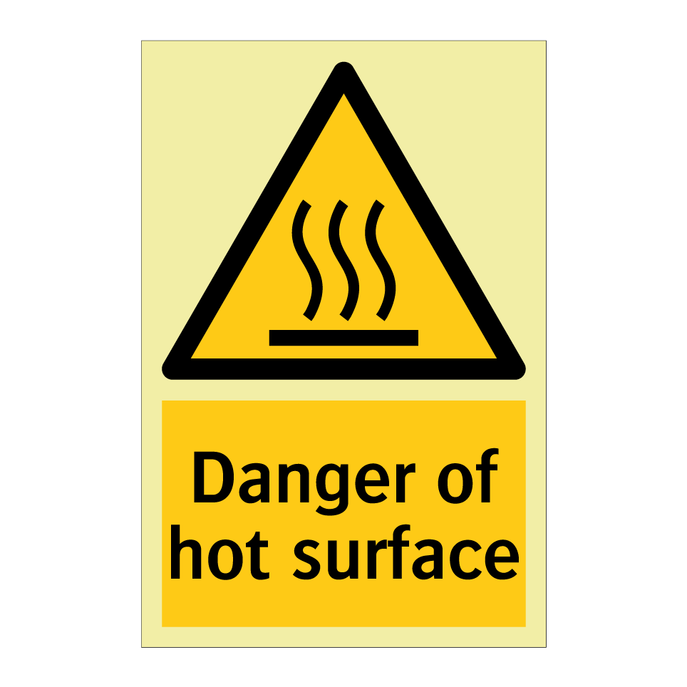 Danger of hot surface