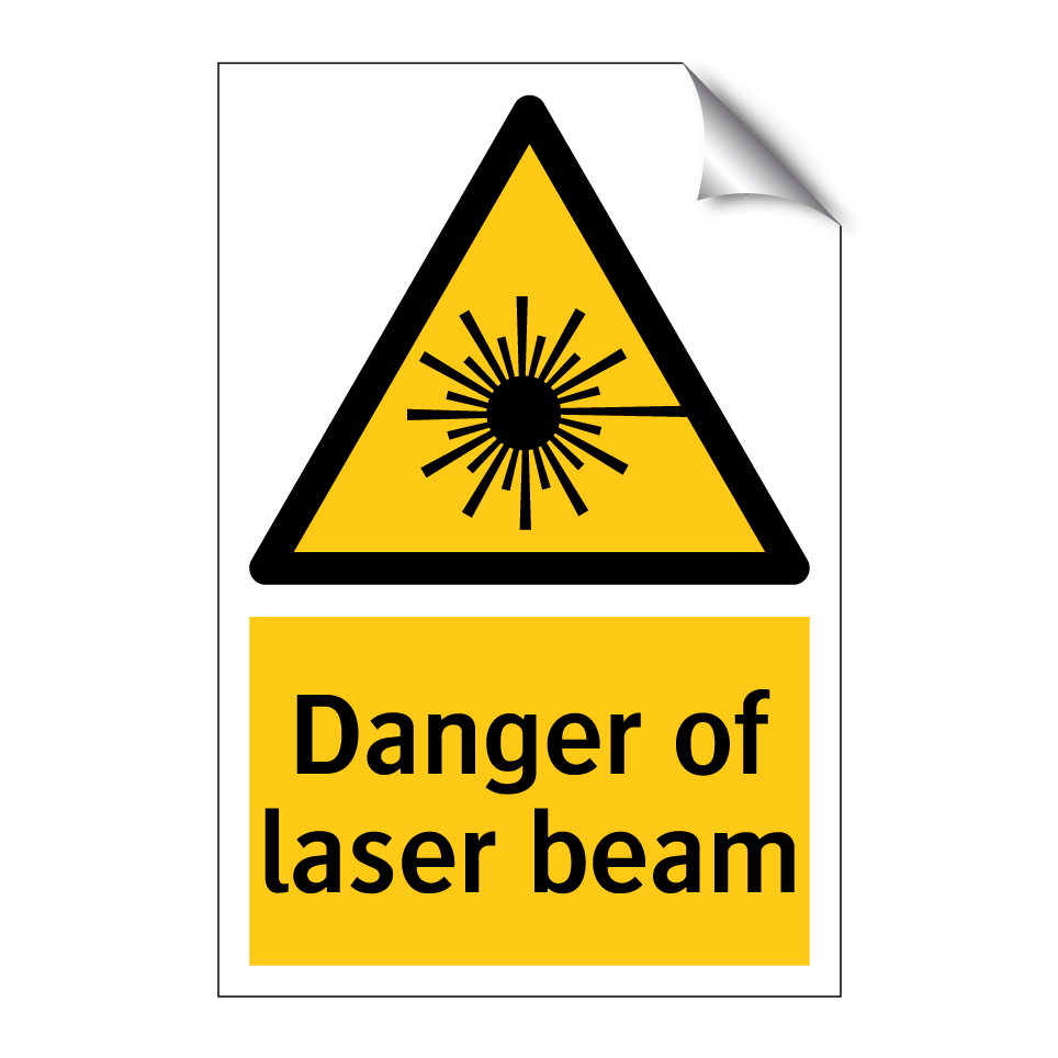 Danger of laser beam