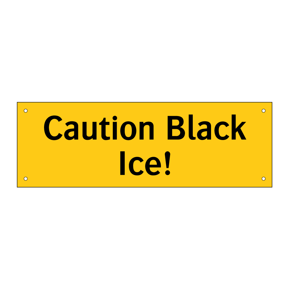 Caution Black Ice!