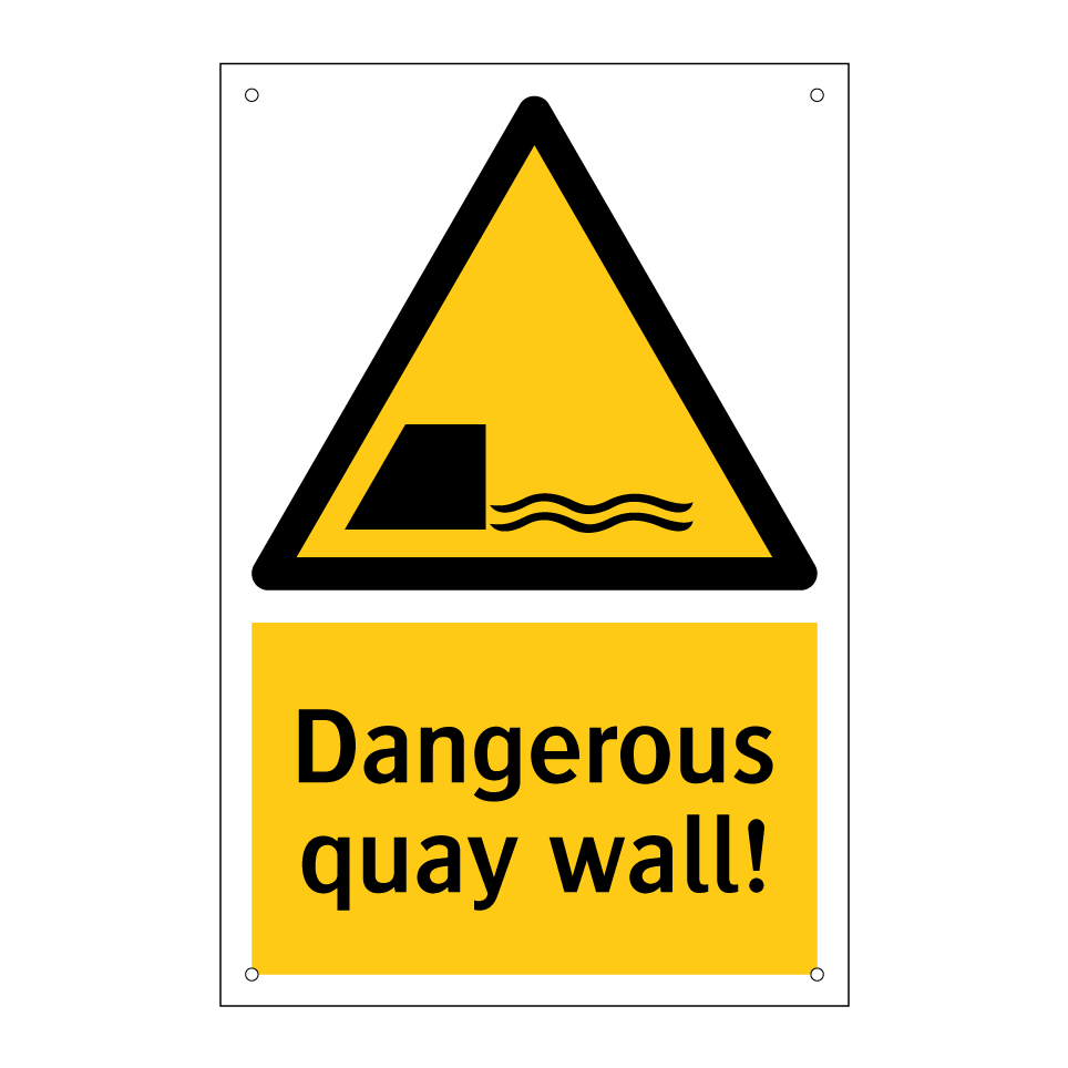 Dangerous quay wall!