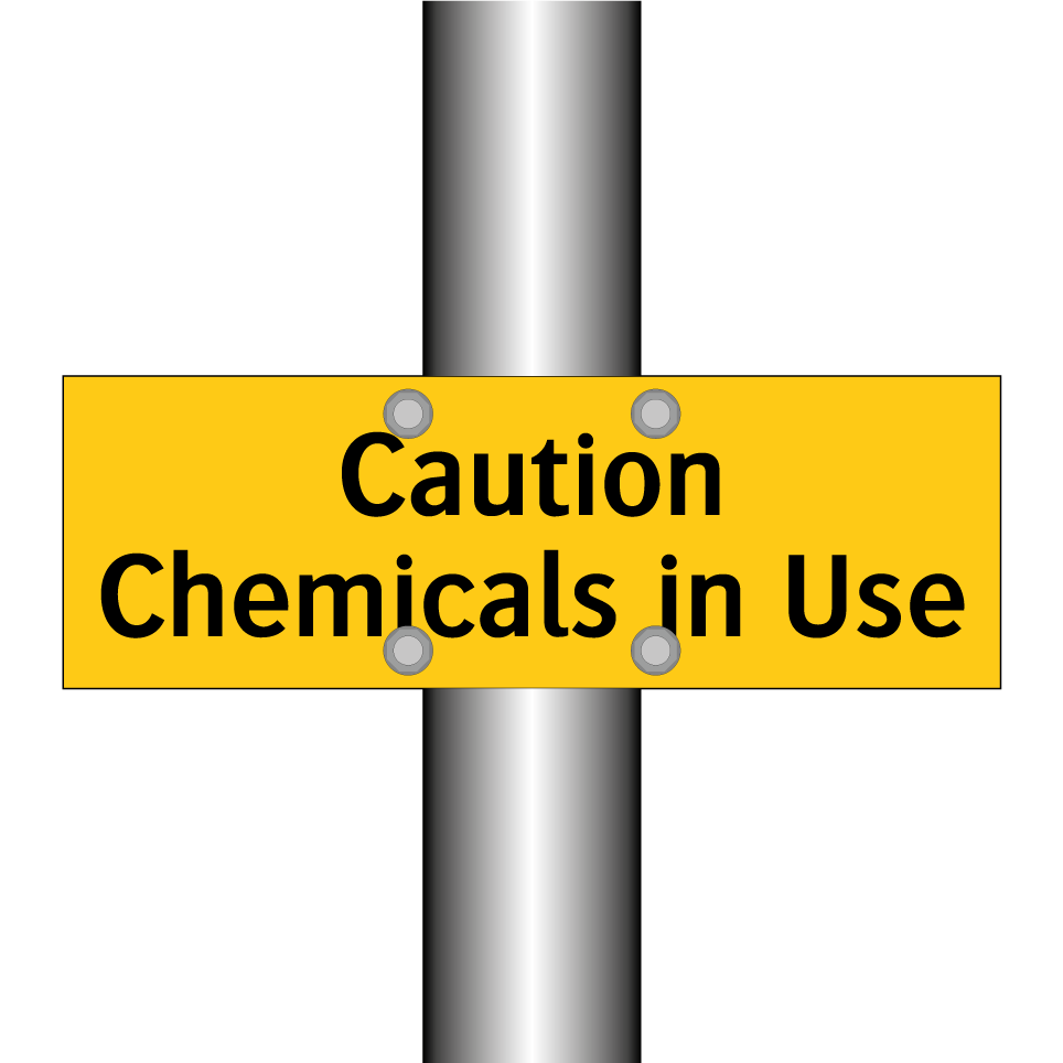 Caution Chemicals in Use