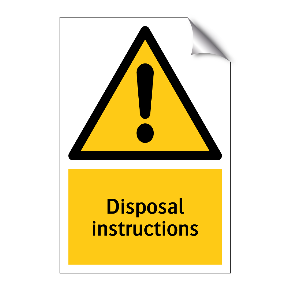 Disposal instructions