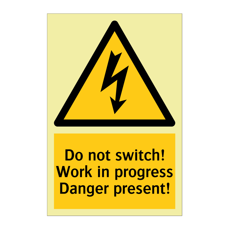 Do not switch! Work in progress Danger present!