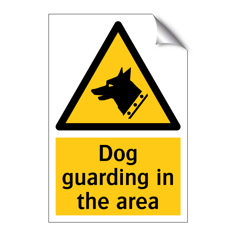 Dog guarding in the area
