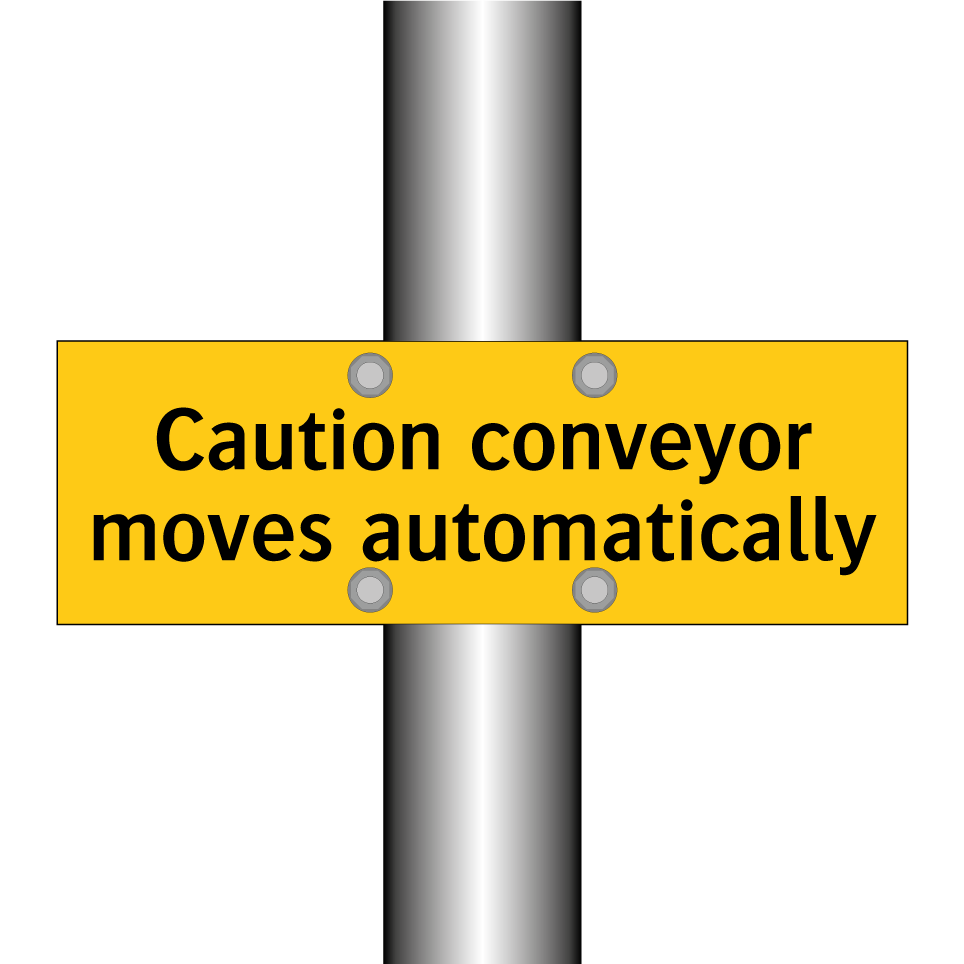 Caution conveyor moves automatically