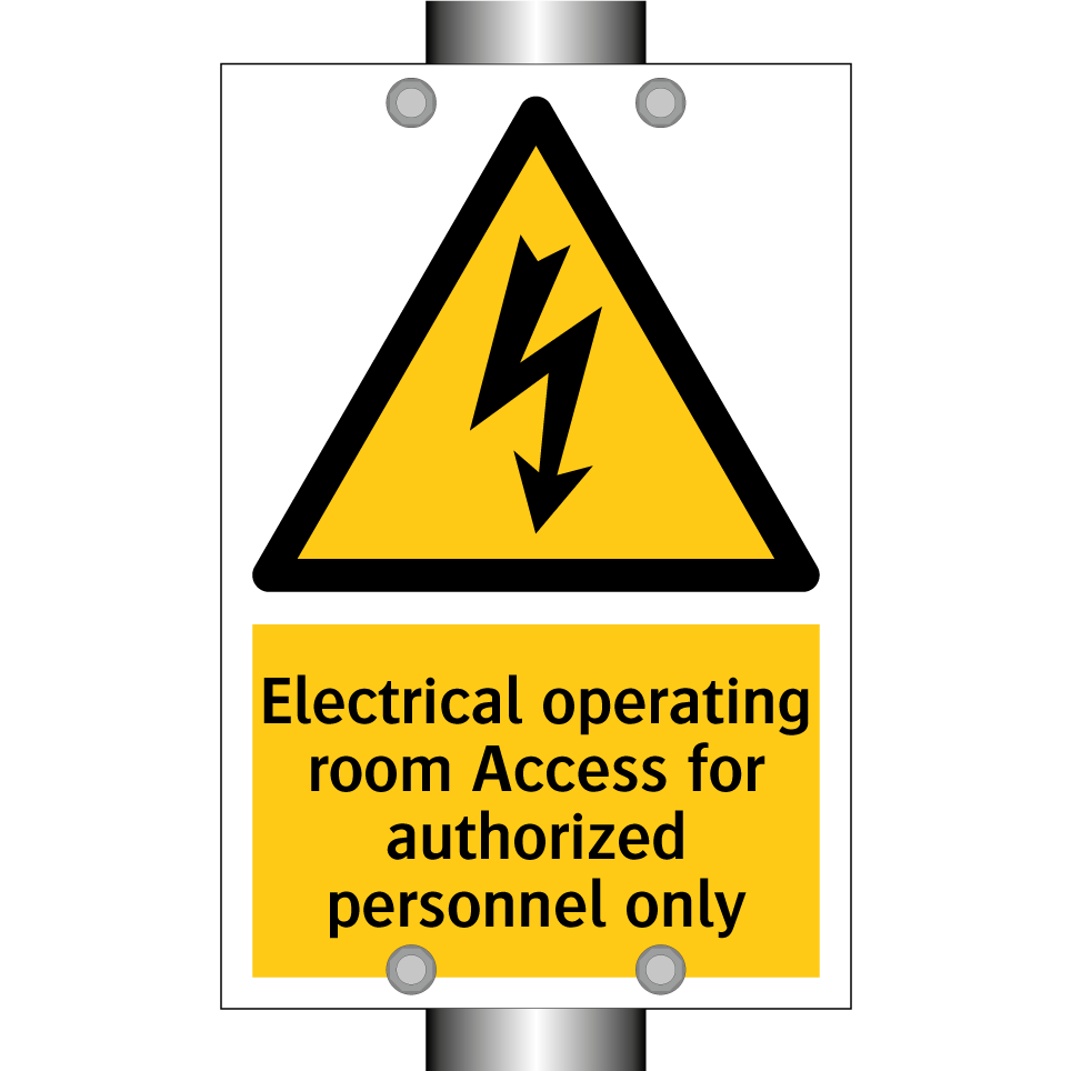 Electrical operating room Access for authorized personnel only