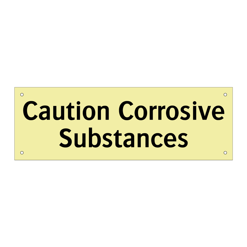 Caution Corrosive Substances