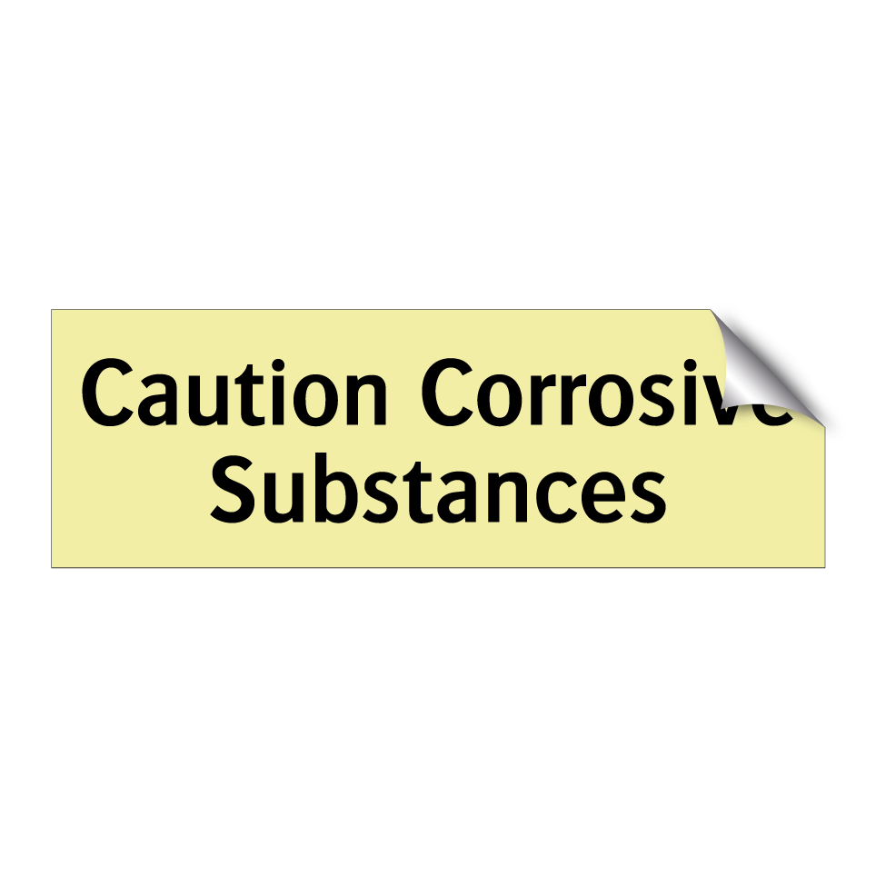 Caution Corrosive Substances
