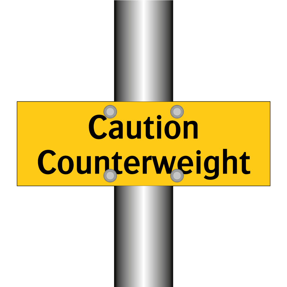 Caution Counterweight