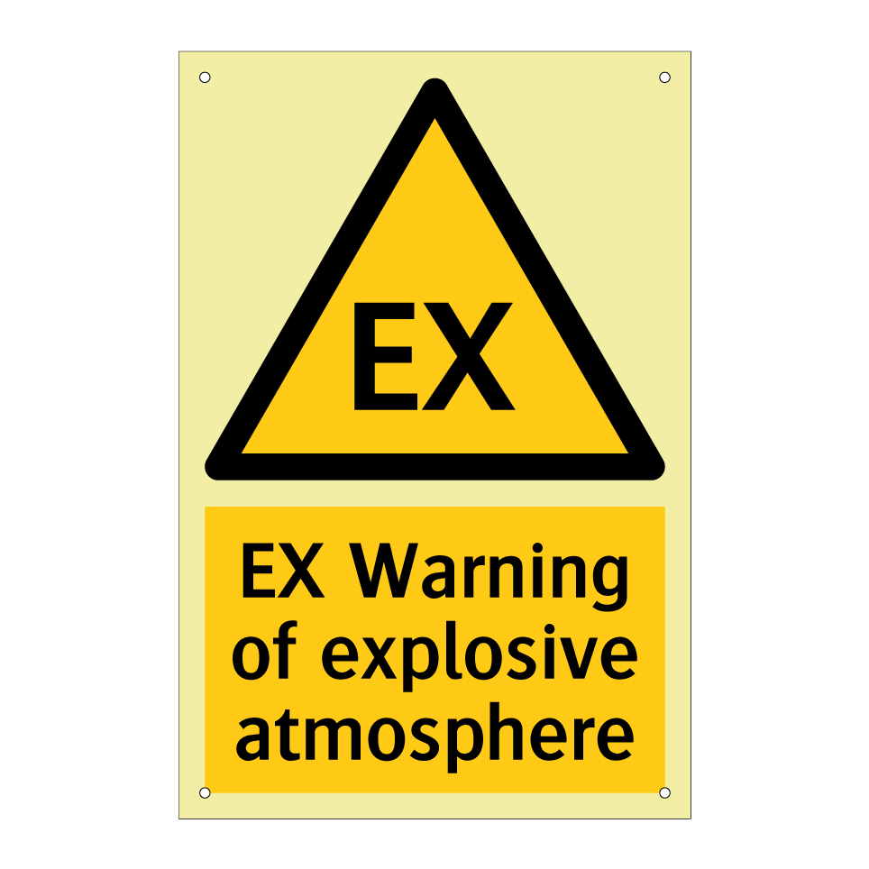 EX Warning of explosive atmosphere