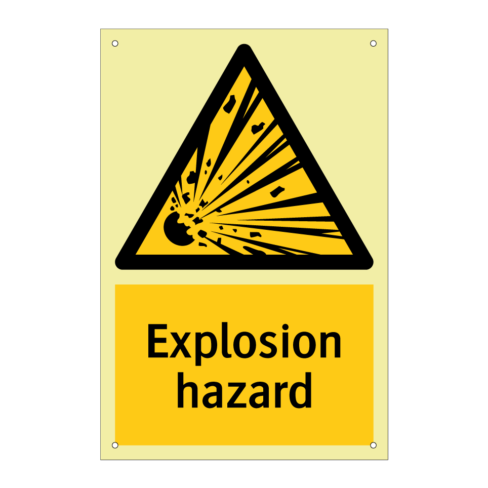 Explosion hazard