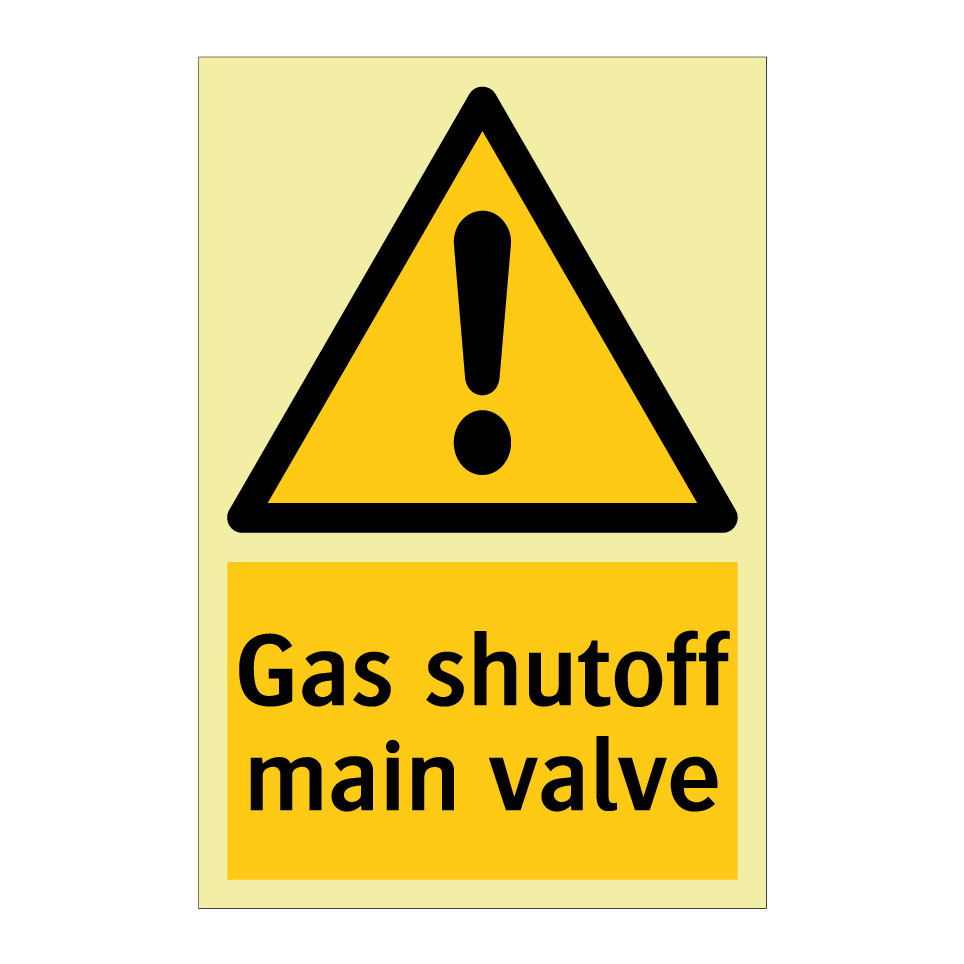 Gas shutoff main valve