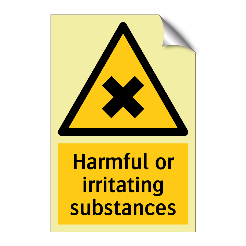 Harmful or irritating substances
