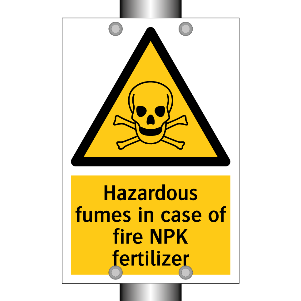 Hazardous fumes in case of fire NPK fertilizer
