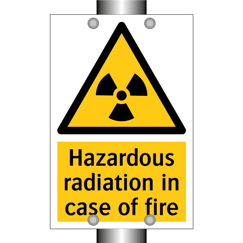 Hazardous radiation in case of fire