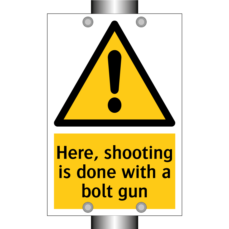 Here, shooting is done with a bolt gun
