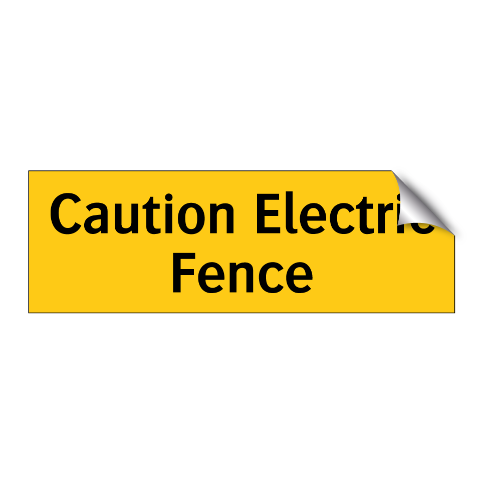 Caution Electric Fence