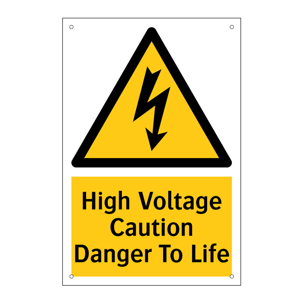 High Voltage Caution Danger To Life