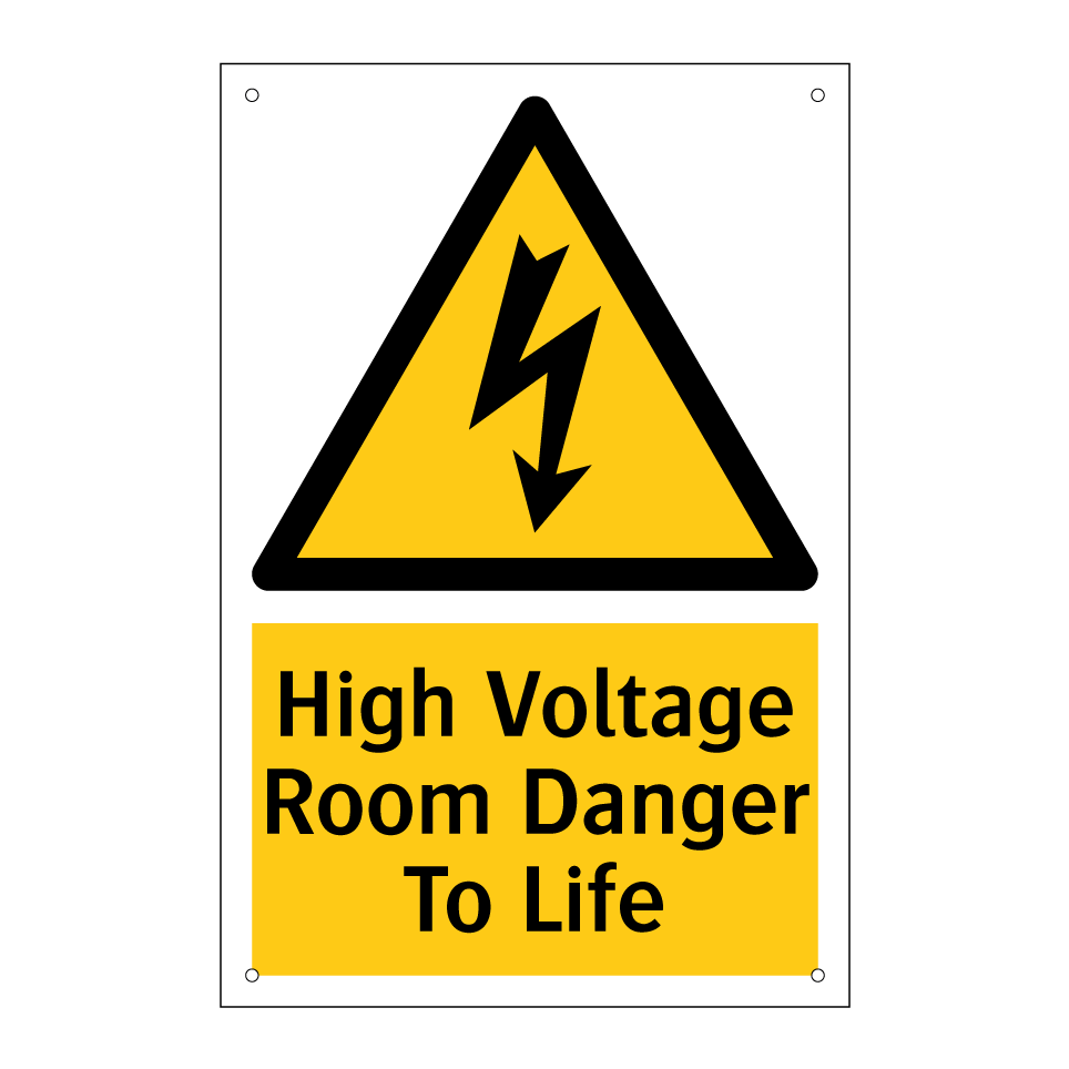 High Voltage Room Danger To Life