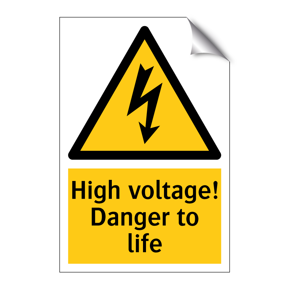 High voltage! Danger to life