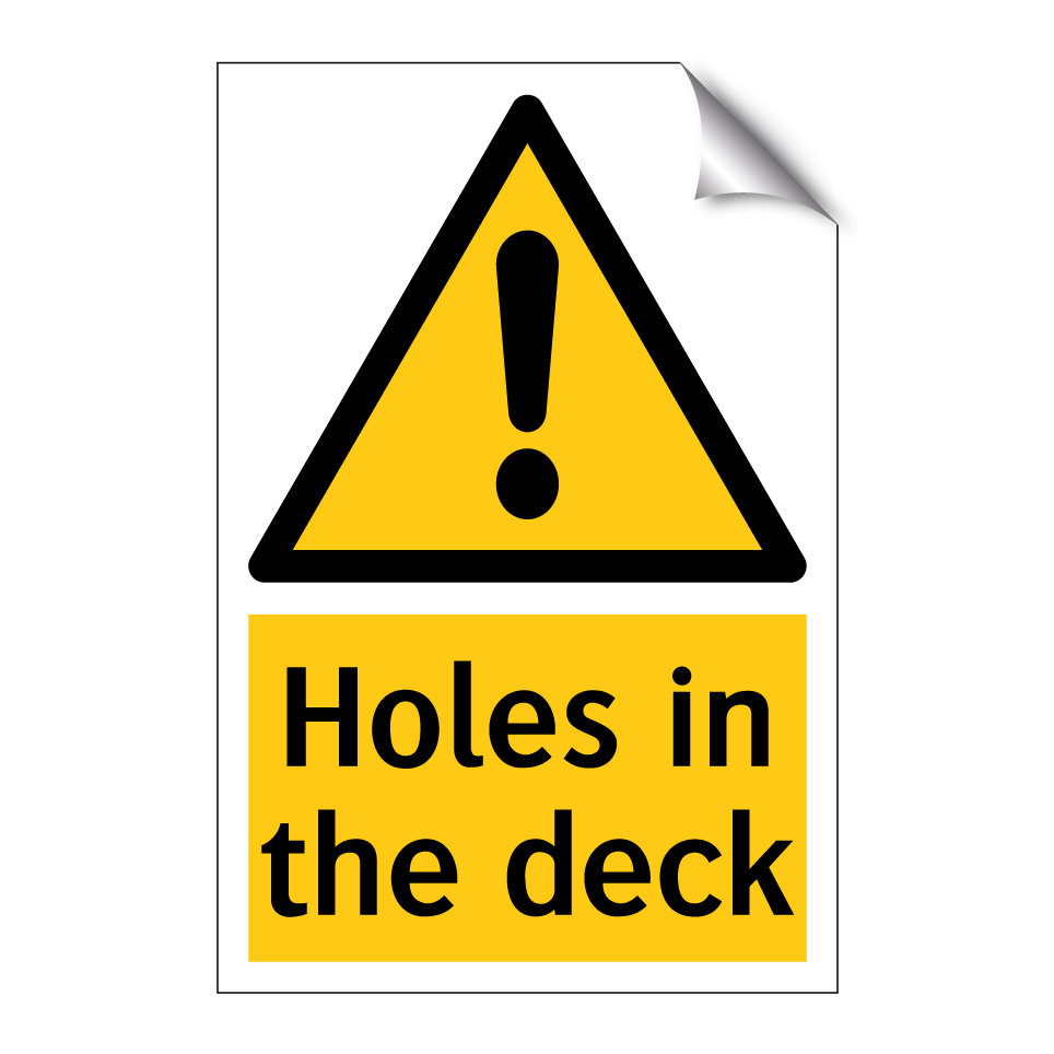 Holes in the deck