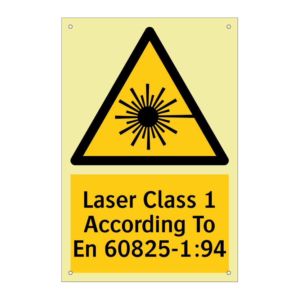 Laser Class 1 According To En 60825-1:94