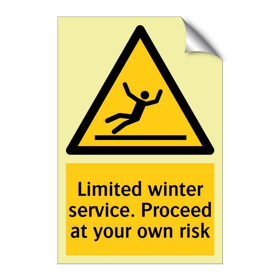 Limited winter service. Proceed at your own risk
