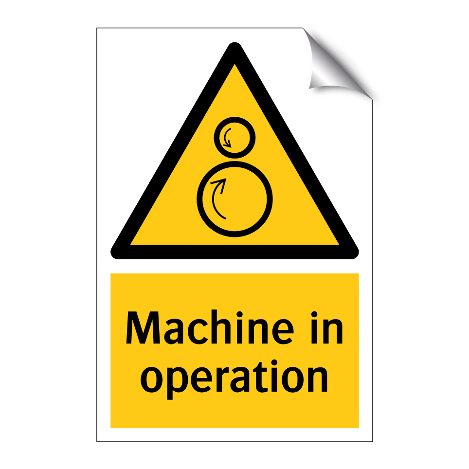Machine in operation
