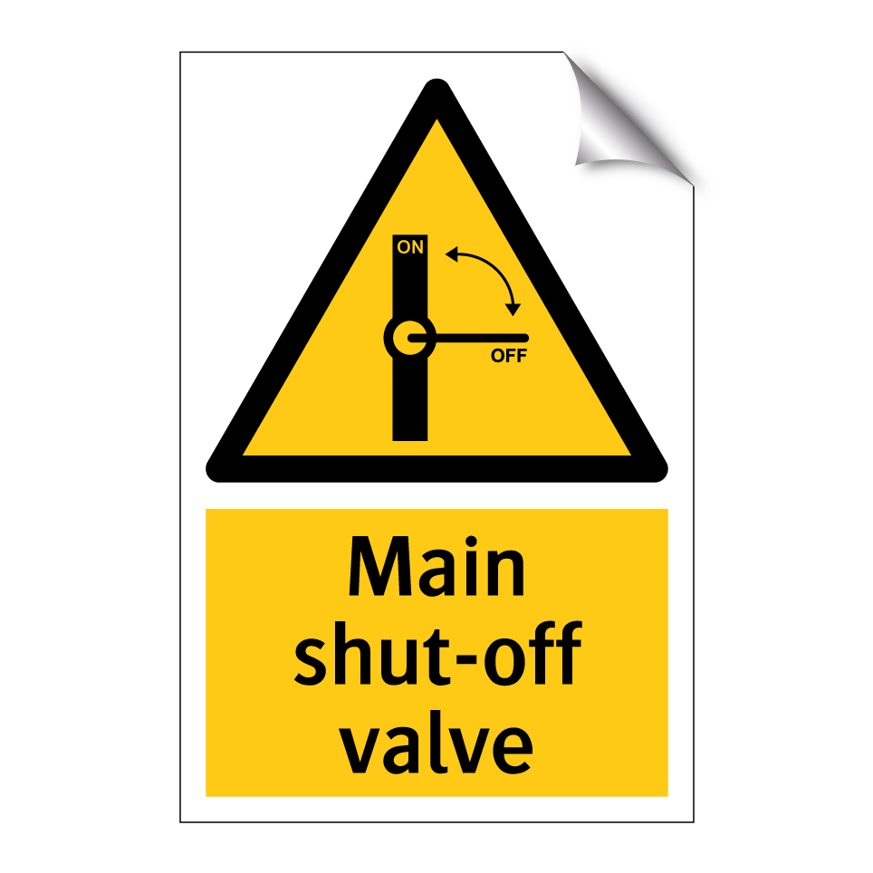 Main shut-off valve