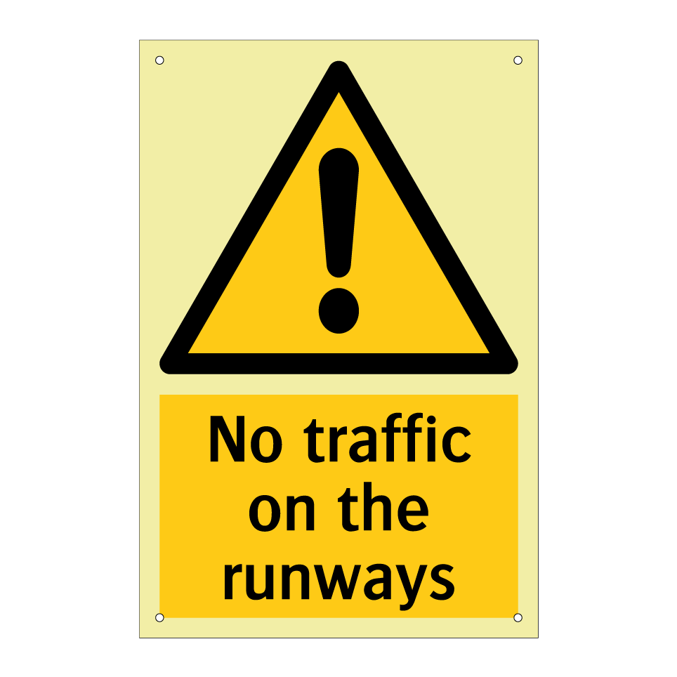 No traffic on the runways