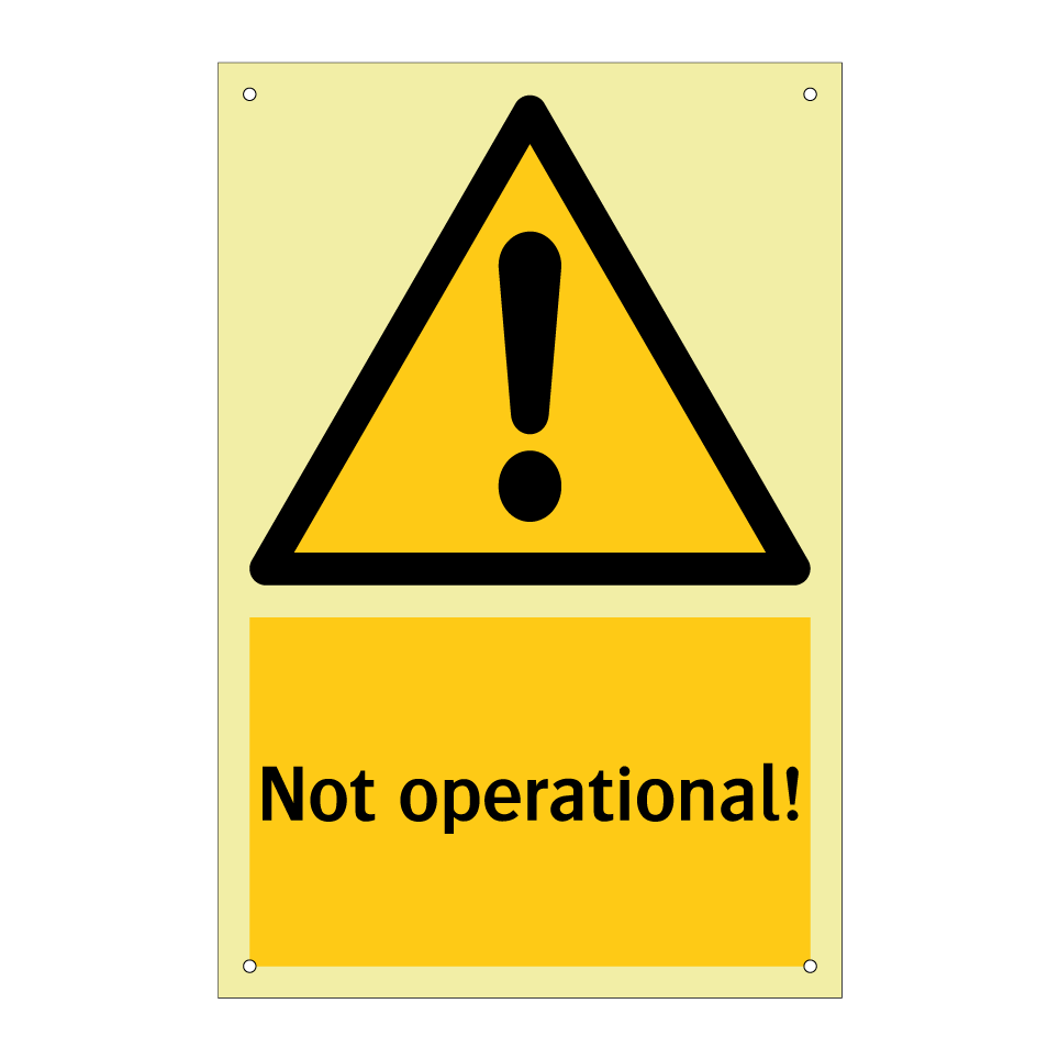 Not operational!